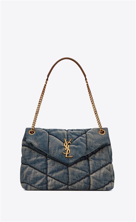 jean ysl bag|YSL denim bags.